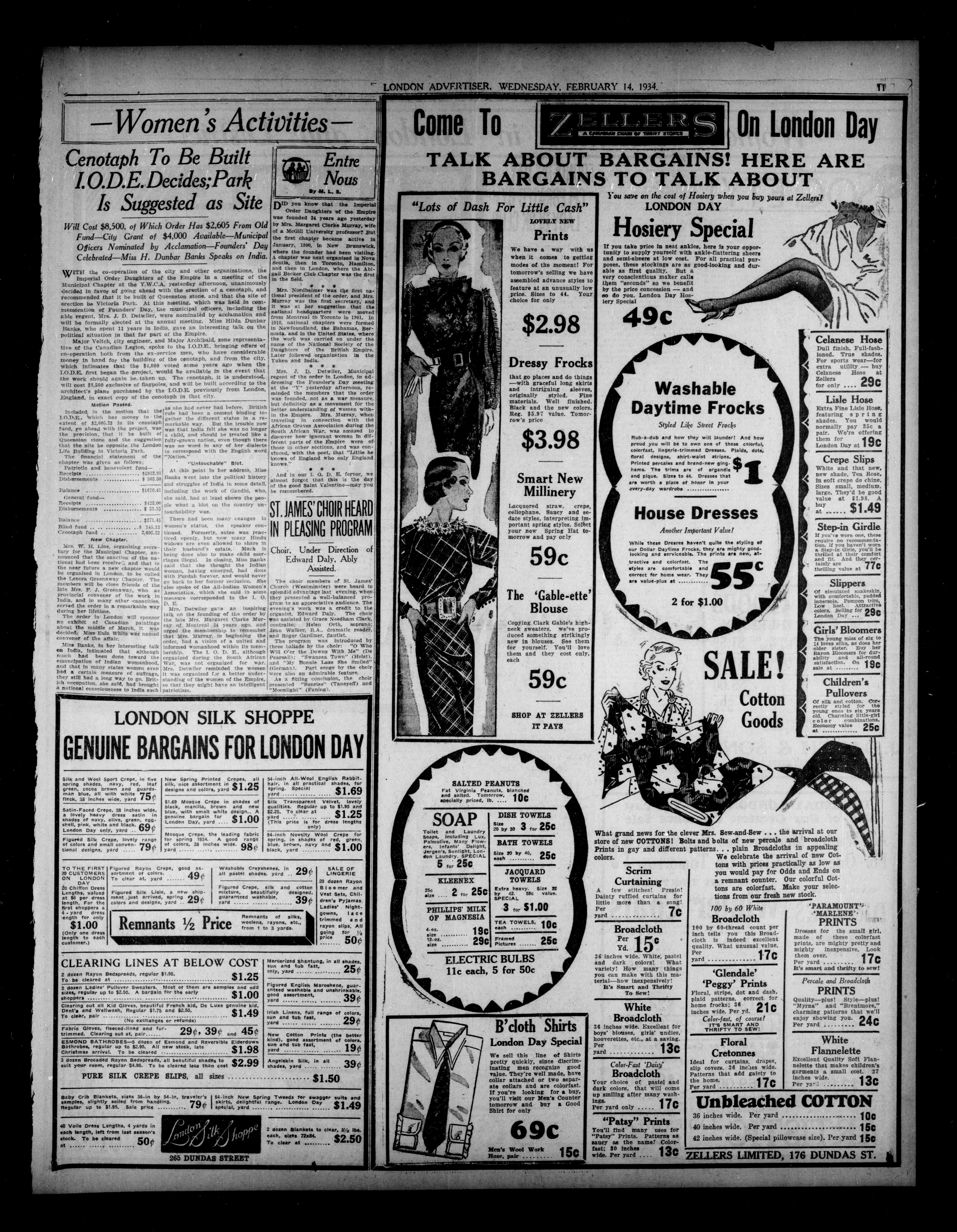 Zellers Advertisement